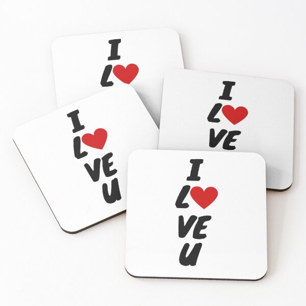 Item preview, I Love You with Red Heart Shape designed and sold by MyArt23.