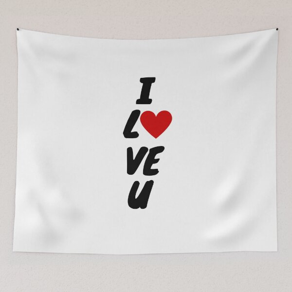Item preview, I Love You with Red Heart Shape designed and sold by MyArt23.