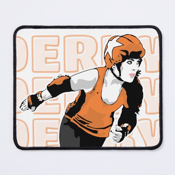 Item preview, Roller Derby Girl - Derby Background - Orange - Roller Derby designed and sold by Design Raptor.