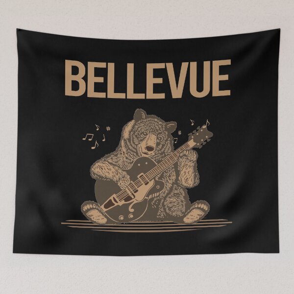 Item preview, Bear With Guitar Bellevue designed and sold by BloodMoneyTwit.