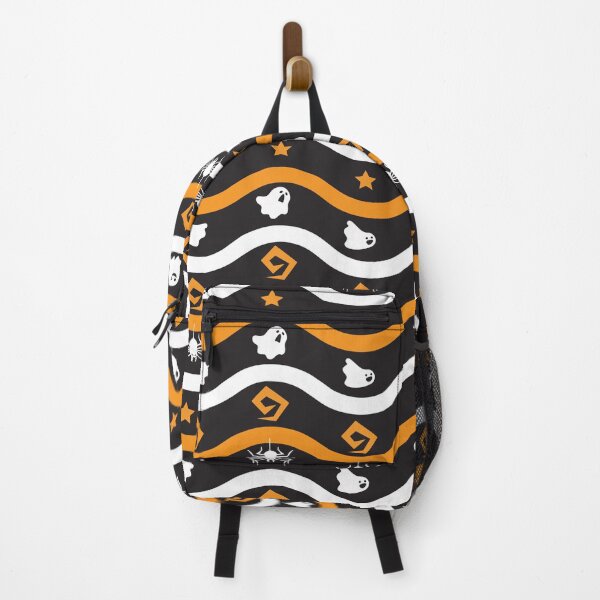 Item preview, Halloween Orange White Wave designed and sold by Boomroom.