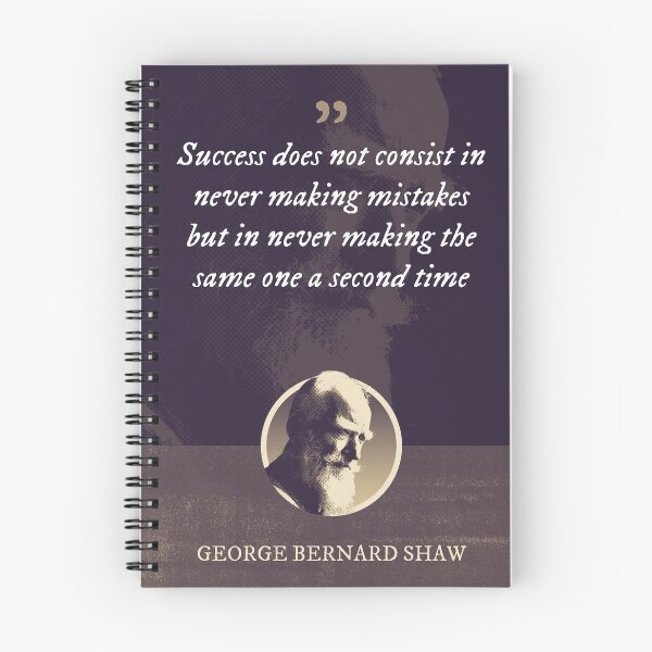 Item preview, George Bernard Shaw - Success does not consist in never making mistakes but in never making the same one a second time designed and sold by Syahrasi.