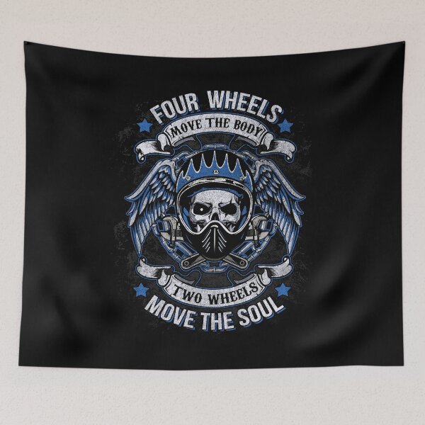 Item preview, Two Wheels Move the Soul Motorcycle Biker Rider designed and sold by Meliafroggy.