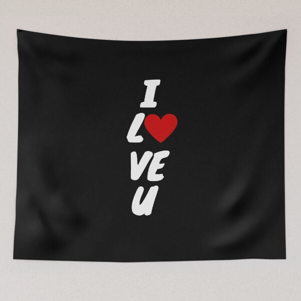 Item preview, I Love You with Red Heart Shape designed and sold by MyArt23.