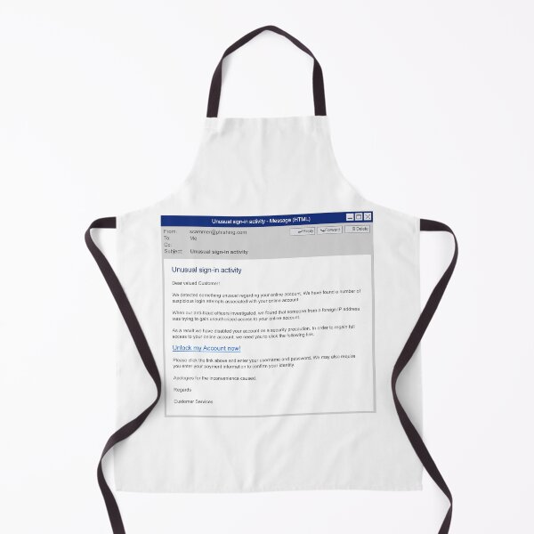 Item preview, Scam Phishing Email Fancy Dress Cybersecurity designed and sold by Nerd Shizzle.