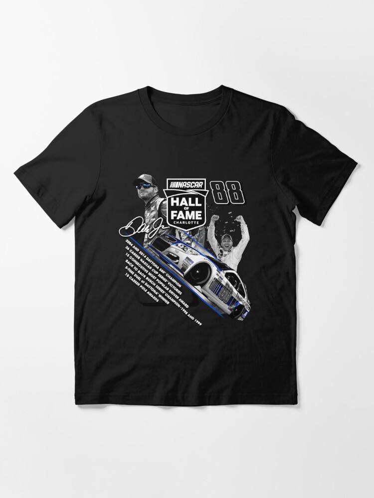 Men's Jr Motorsports Official Team Apparel Charcoal Dale Earnhardt Jr. Nascar Hall of Fame Class 2021 Graphic 2-Spot T-Shirt Size: Large