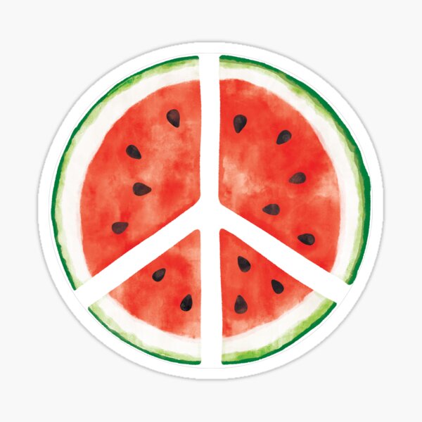Item preview, Watermelon Peace Sign designed and sold by PixelProtest.