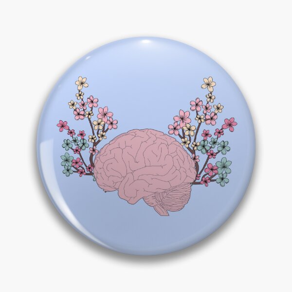 Item preview, Human brain with flowers  designed and sold by Preslava Genova.