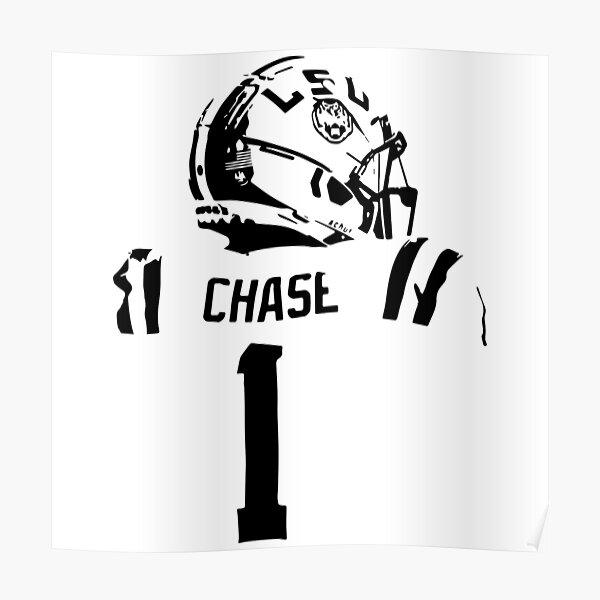 "Ja'Marr Chase football wide receiver designs " Poster for Sale by