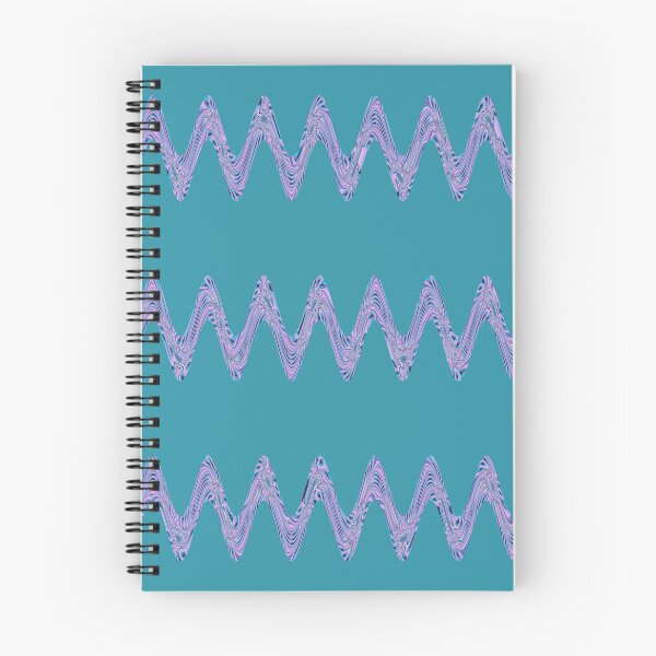 Item preview, Abstract Wavy Lines Pattern Boho Vibes on a Greenish Dark Cyan Background designed and sold by Beachy.