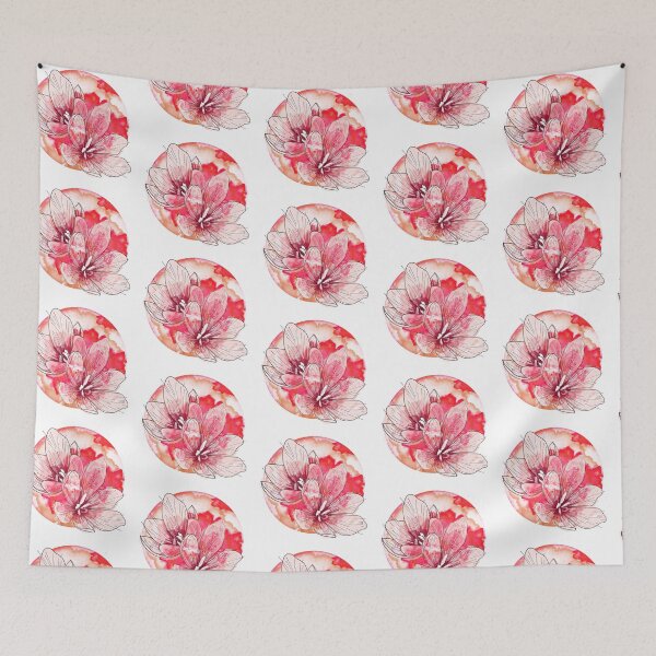 Item preview, Colorful flowers in circle designed and sold by Lazut.