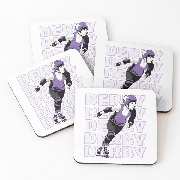 Item preview, Roller Derby Girl - Derby Background - Purple - Roller Derby designed and sold by Design Raptor.