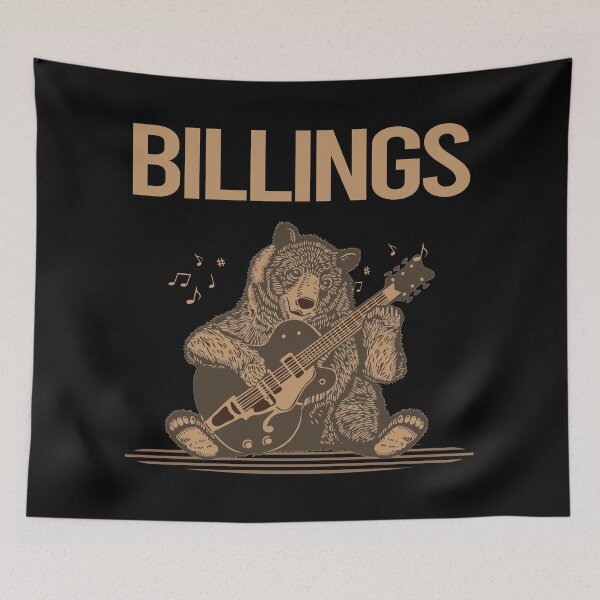 Item preview, Bear With Guitar Billings designed and sold by BloodMoneyTwit.