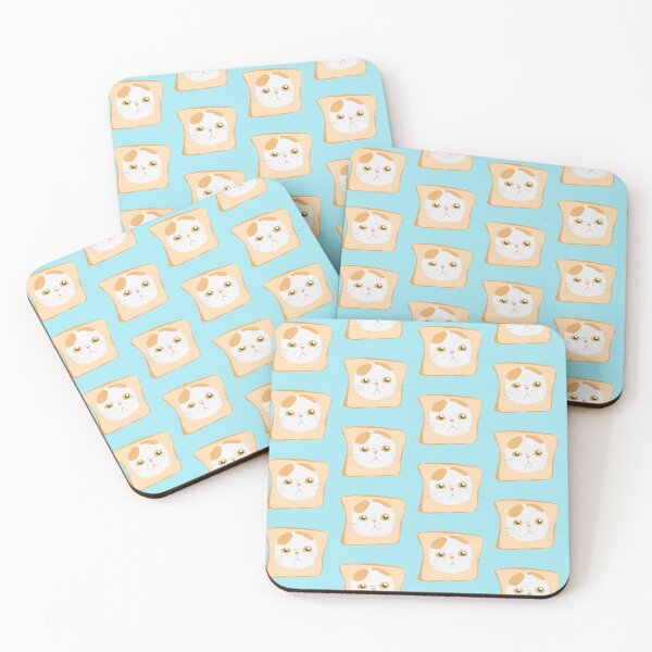 Item preview, Cute funny cat stuck in toast meme designed and sold by mangra.
