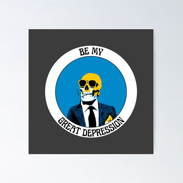 Item preview, Be My Great Depression Pop Art Skull designed and sold by PVSKI.