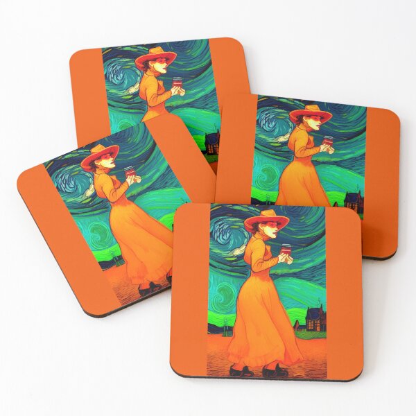 Item preview, Marmalady (lady delivering marmalade; Van Gogh style) designed and sold by SolidEarthArt.