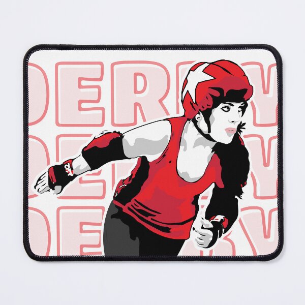 Item preview, Roller Derby Girl - Derby Background - Red - Roller Derby designed and sold by Design Raptor.