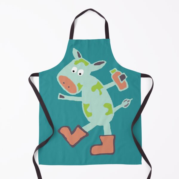 Item preview, Sweet Baby Moo Cow Happily Walking Along With Their Water Bottle And Wellington Boots designed and sold by FoxyTrader.