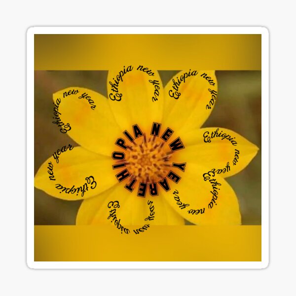 "Ethiopia new year 2023" Sticker for Sale by Voiceofarty | Redbubble