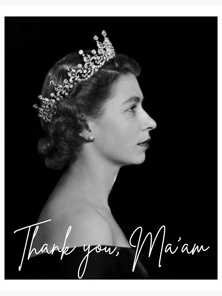 Queen Elizabeth Thank You Maam Sticker For Sale By