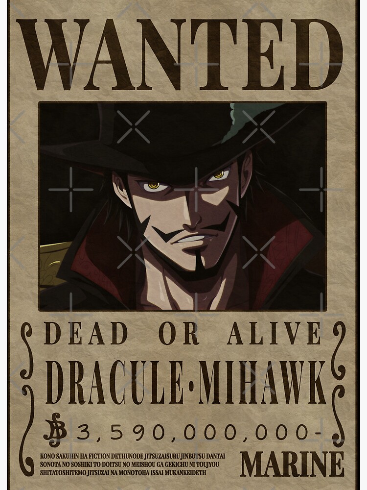 Colar do Dracule Mihawk - One Piece