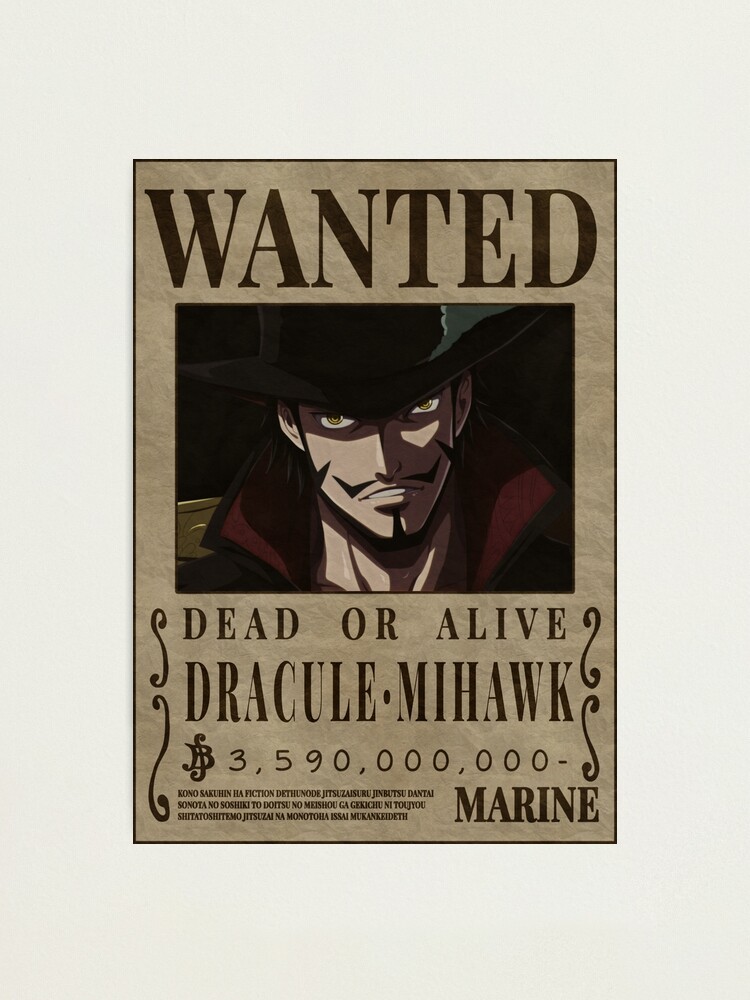 Colar, One Piece, Dracule Mihawk