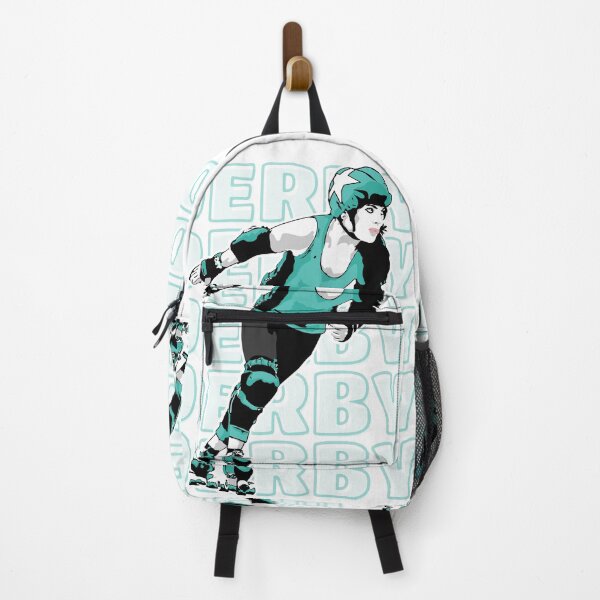 Item preview, Roller Derby Girl - Derby Background - Teal - Roller Derby designed and sold by Design Raptor.