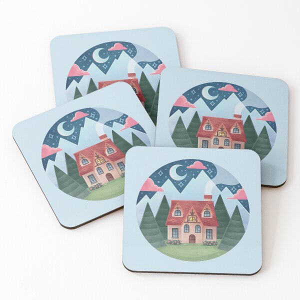 Item preview, Enchanted Cottage in the Mountains designed and sold by HeySpiritAnimal.