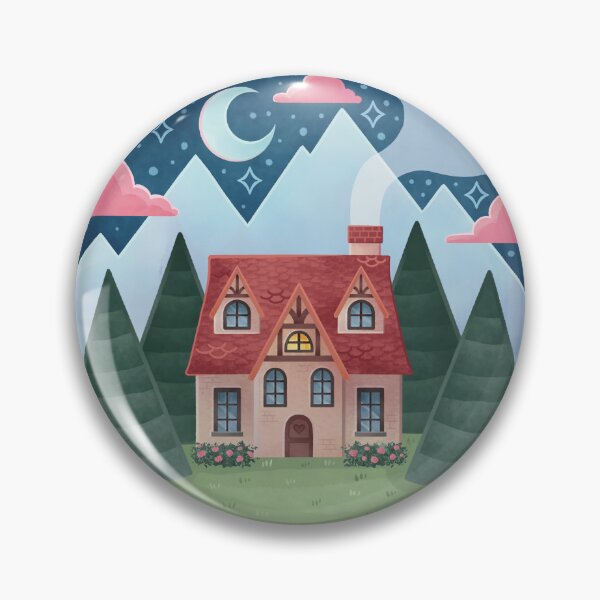 Item preview, Enchanted Cottage in the Mountains designed and sold by HeySpiritAnimal.