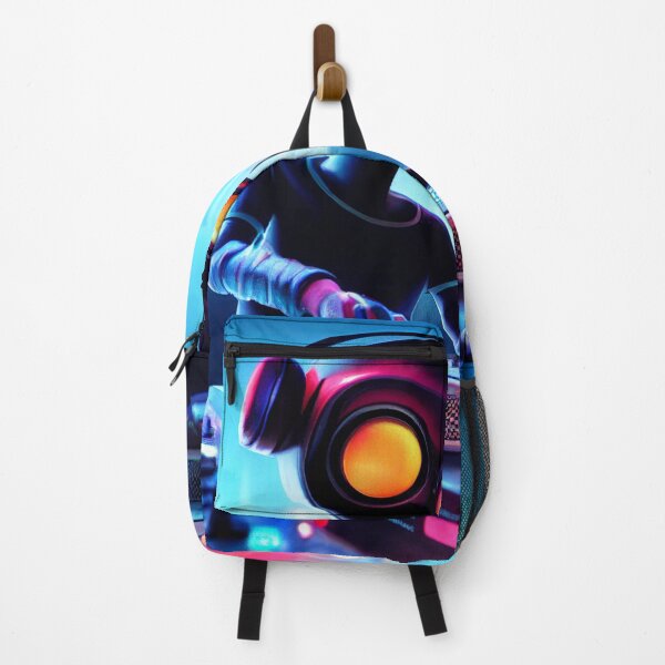 Item preview, robot DJ designed and sold by Mike Kiev art.