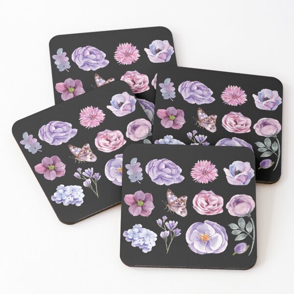 Item preview, Purple and Pink Flowers designed and sold by Alicia Chee.