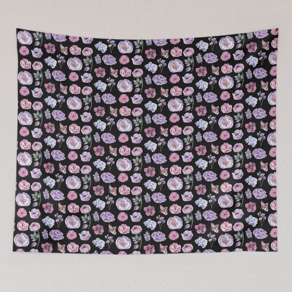 Item preview, Purple and Pink Flowers designed and sold by Alicia Chee.
