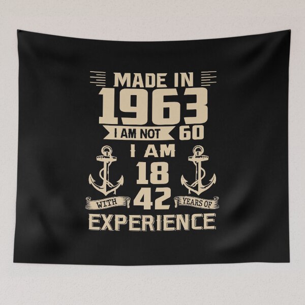 Item preview, Anchor Made In 1963 60th Birthday 60 Years Old designed and sold by AperAmyiah.