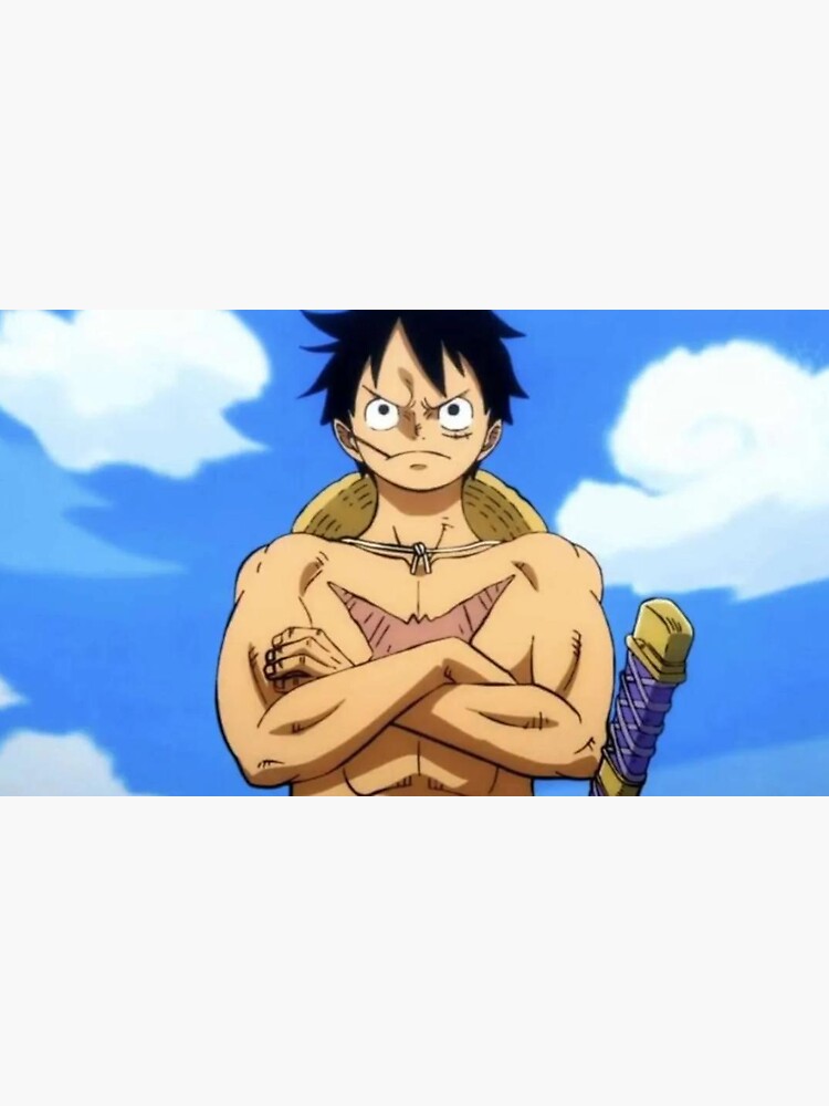 Sticker avec l'œuvre « one piece la prime de luffy après wano » de  l'artiste Ethan Décharnes