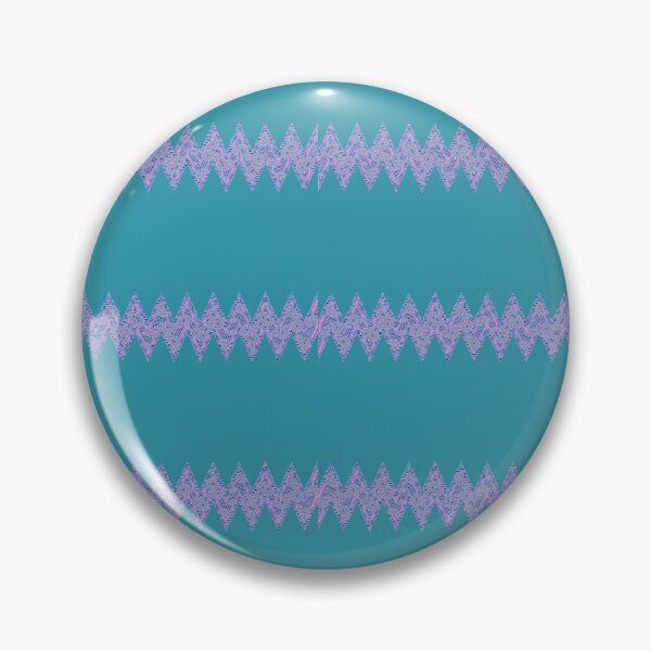 Item preview, Abstract Zigzag Lines Pattern Boho Vibes on a Greenish Dark Cyan Background designed and sold by Beachy.