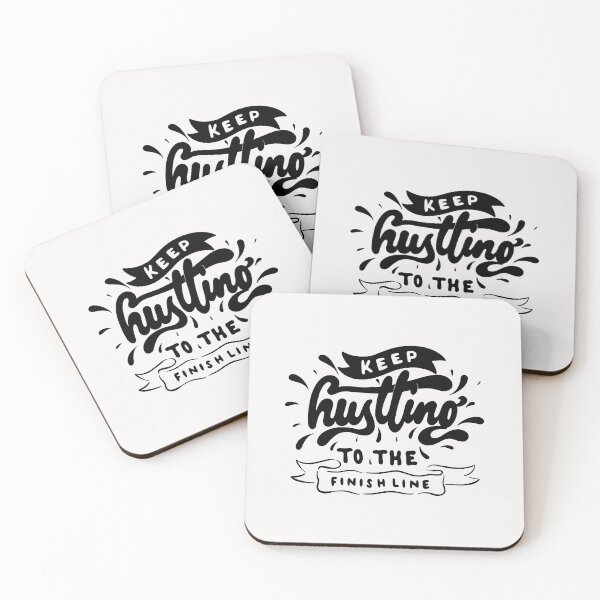 Item preview, Keep Hustling To The Finish Line In T shirts & Stickers  designed and sold by Yassin  KM.