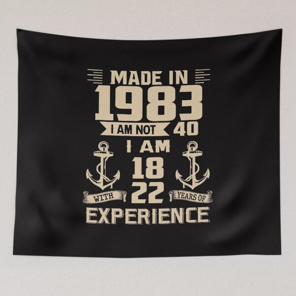 Item preview, Anchor Made In 1983 40th Birthday 40 Years Old designed and sold by AperAmyiah.