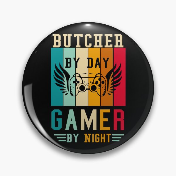 Item preview,  Butcher By Day Gamer By Night,NEW GAME,NEW PLAYER designed and sold by FOUR_ three.