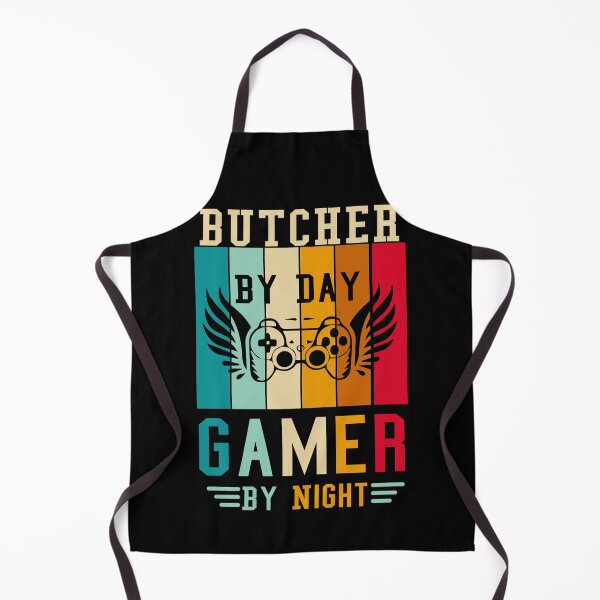 Item preview, Butcher By Day Gamer By Night,NEW GAME,NEW PLAYER designed and sold by FOUR_ three.