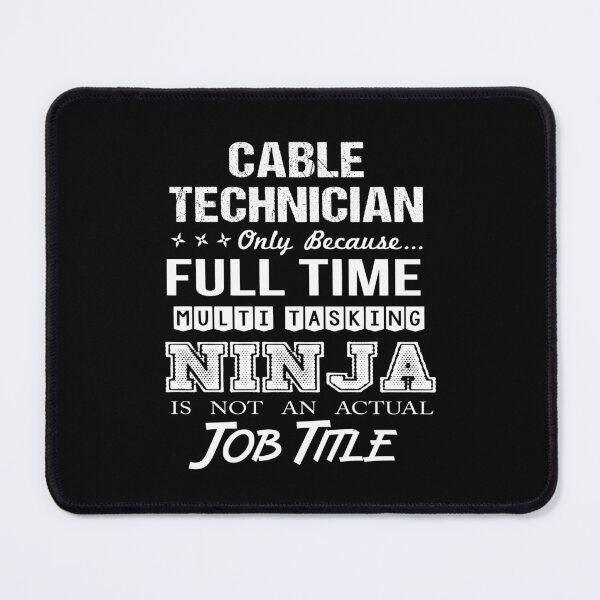 Item preview, Cable Technician T Shirt - Multitasking Ninja Job Gift Item Tee designed and sold by alishabvrstella.