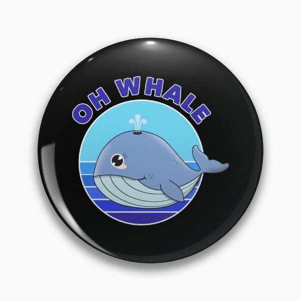 Item preview, Meme Blue Oh, whale...' Kawaii Whale designed and sold by PatrickWeidle.
