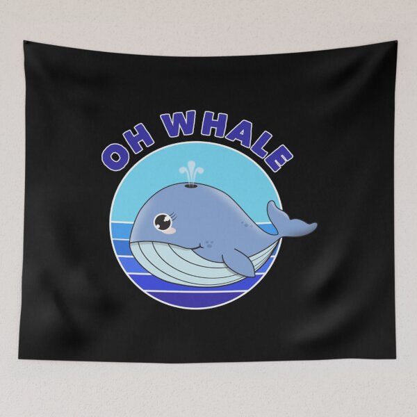 Item preview, Meme Blue Oh, whale...' Kawaii Whale designed and sold by PatrickWeidle.
