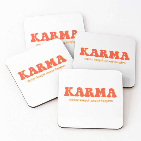 Item preview, Karma never forget never forgive, Karma believer minimalist text  designed and sold by Chitrakarii.