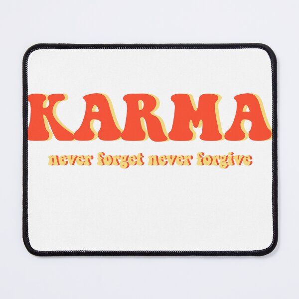 Item preview, Karma never forget never forgive, Karma believer minimalist text  designed and sold by Chitrakarii.