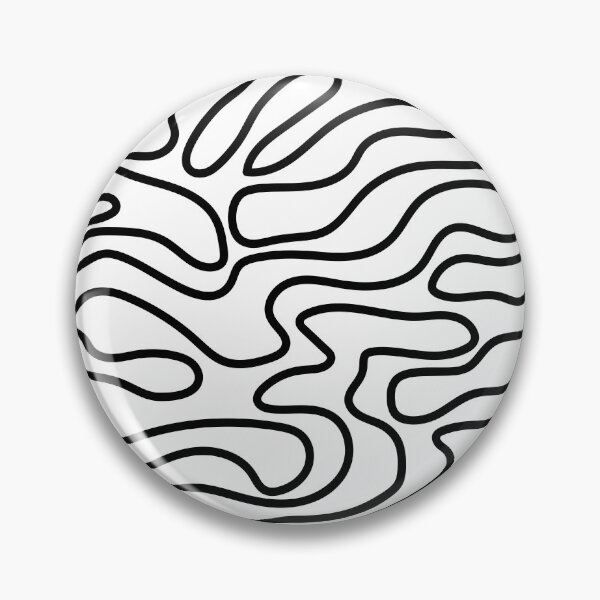 Item preview, Black Wavy Lines Pattern designed and sold by JustCreate2016.