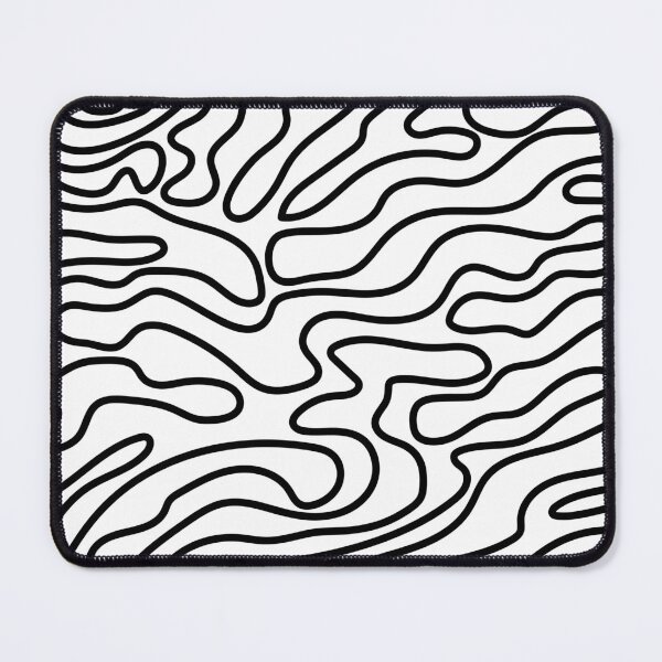 Item preview, Black Wavy Lines Pattern designed and sold by JustCreate2016.