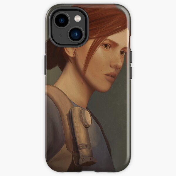 Retrato digital de Ellie The Last of Us Funda resistente para iPhone