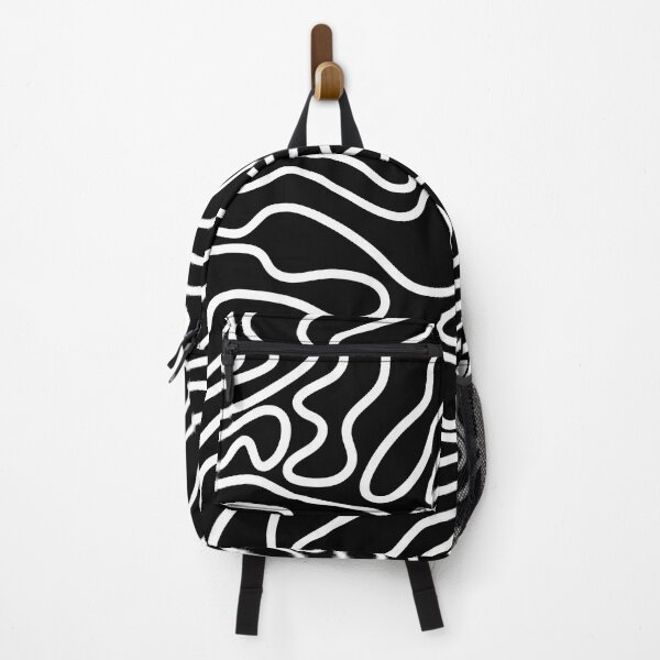 Item preview, White Wavy Lines Pattern designed and sold by JustCreate2016.