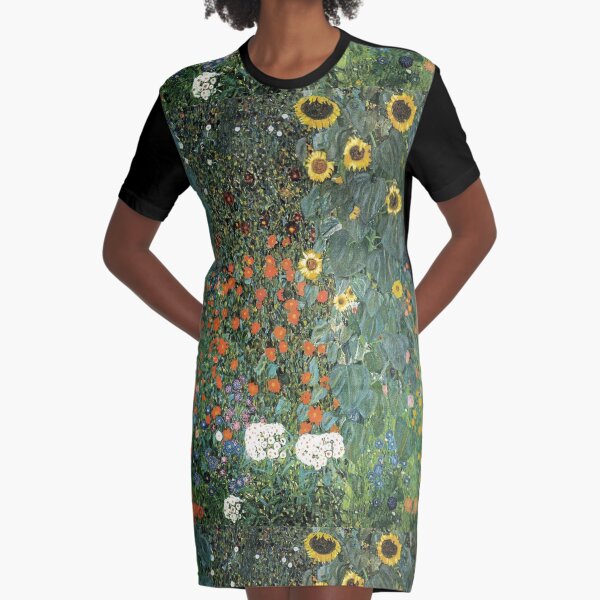 Gustav Klimt - The Sunflower Graphic T-Shirt Dress