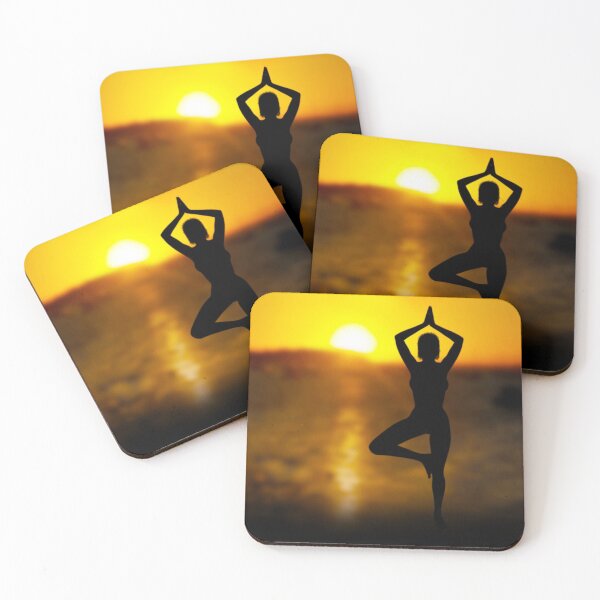 Item preview, Yoga Female by the Ocean at Sunset designed and sold by MarkUK97.